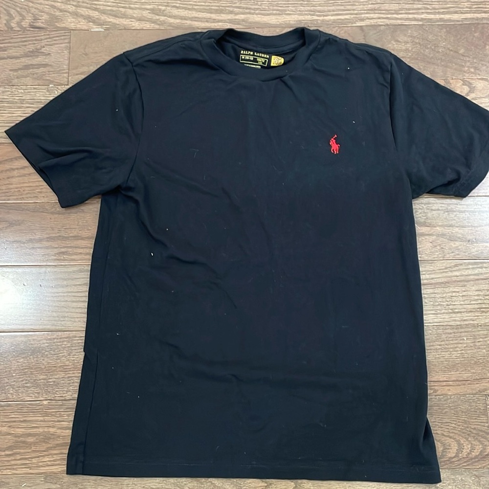 Medium sized black Ralph Lauren shirt.